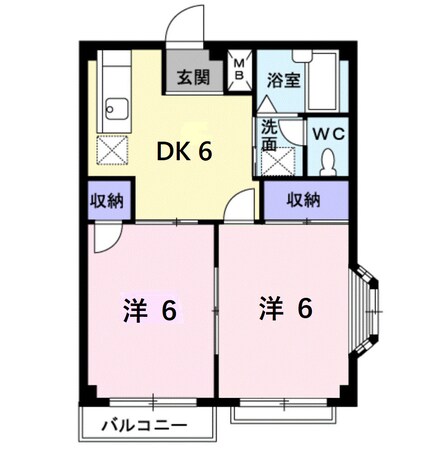 グリーンフェストの物件間取画像